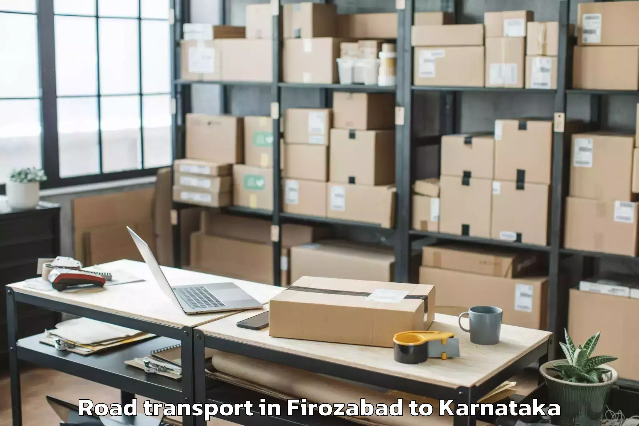 Top Firozabad to Kudligi Road Transport Available